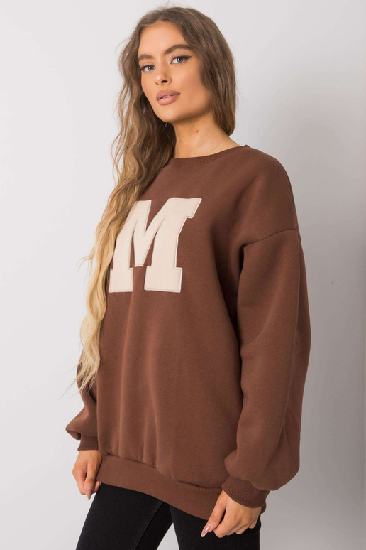 Brūns kokvilnas sporta krekls Armelle