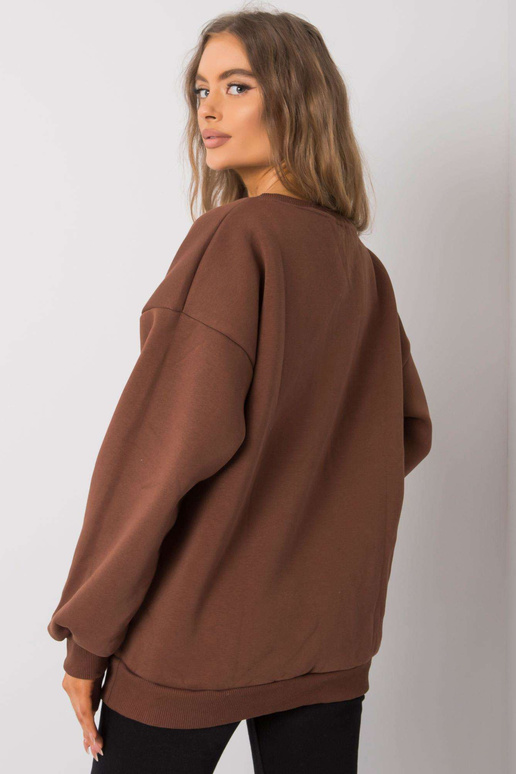 Brūns kokvilnas sporta krekls Armelle