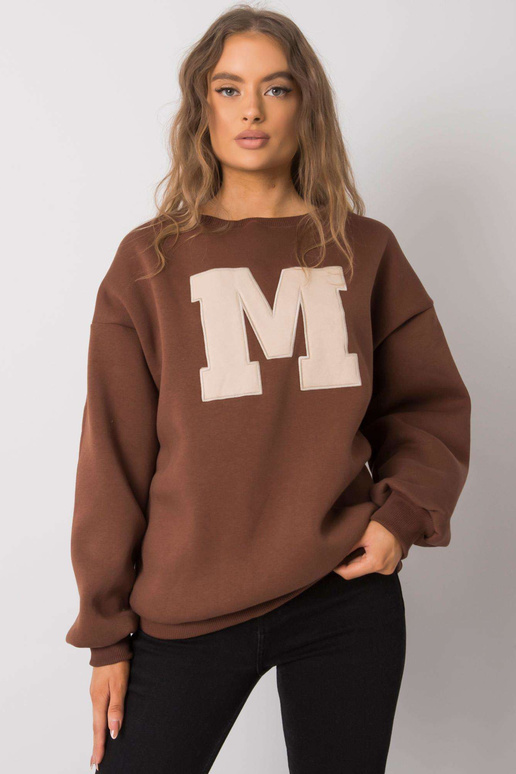 Brūns kokvilnas sporta krekls Armelle