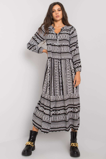 Diega melna viskozes kleita