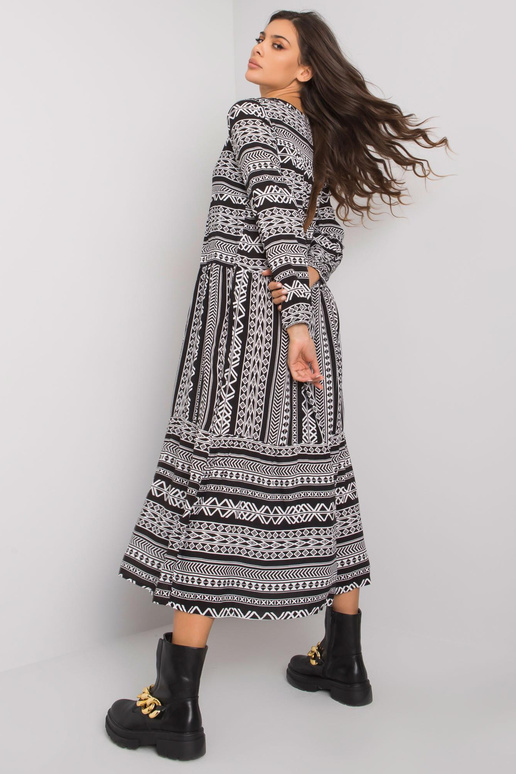 Diega melna viskozes kleita