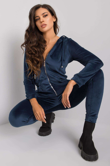 Tumši zils divdaļīgs velūra...