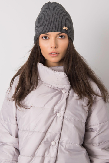 Tumši pelēka sieviešu cepure 2