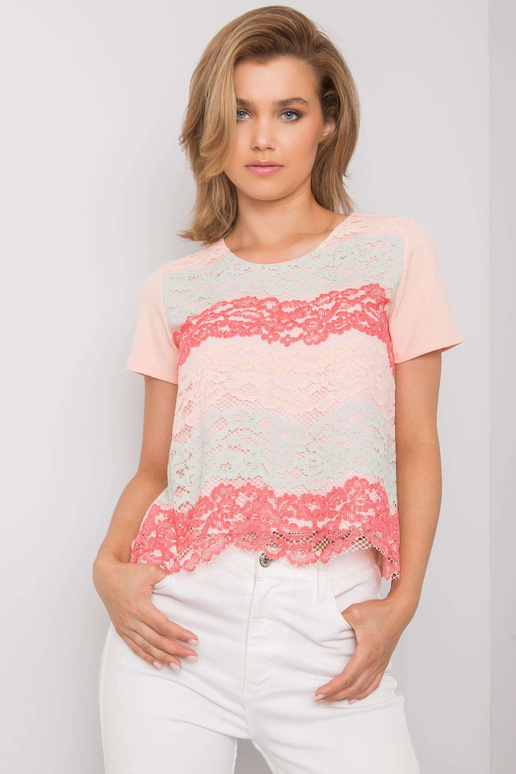 Persiku un koraļļu blūze ar Zahra...