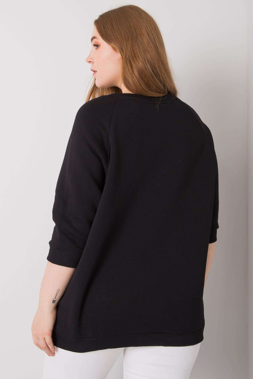 Vincente Black Plus Size kapuci