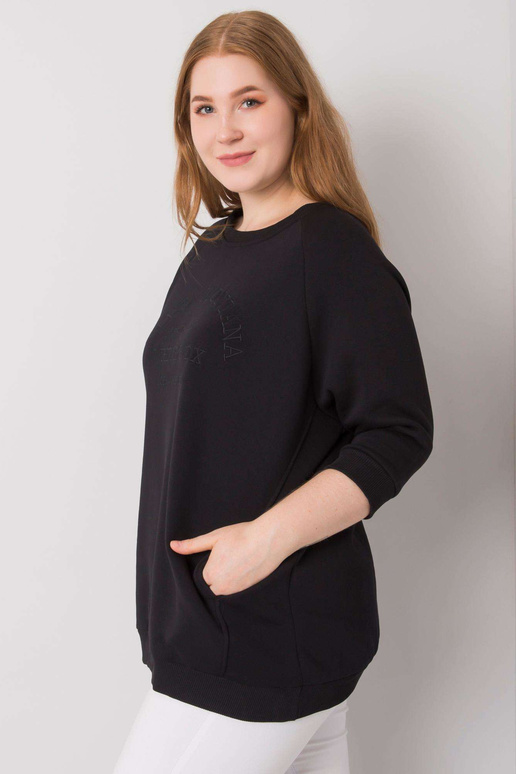 Vincente Black Plus Size kapuci