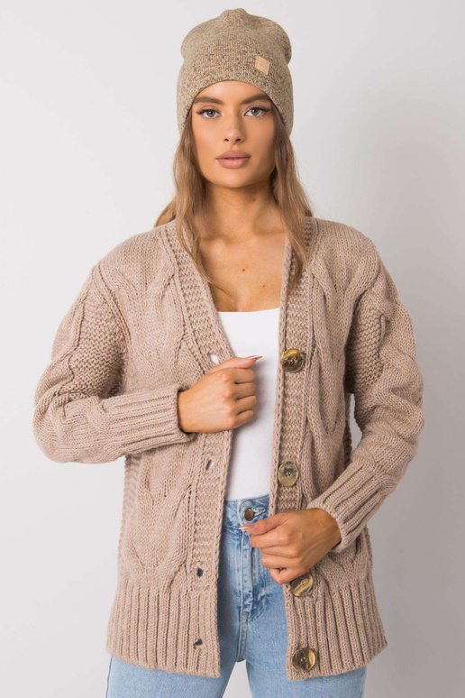 Bēša un dzeltena sieviešu cepure RUE...