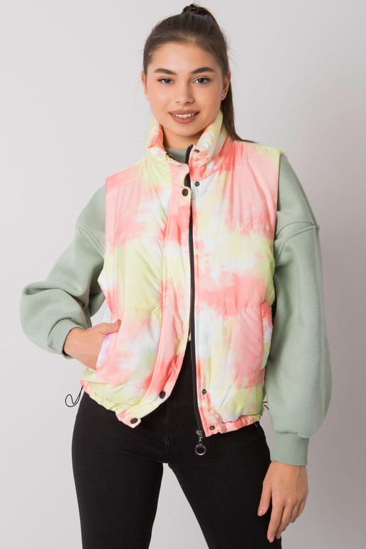 Dzeltena un oranža stepēta sieviešu...