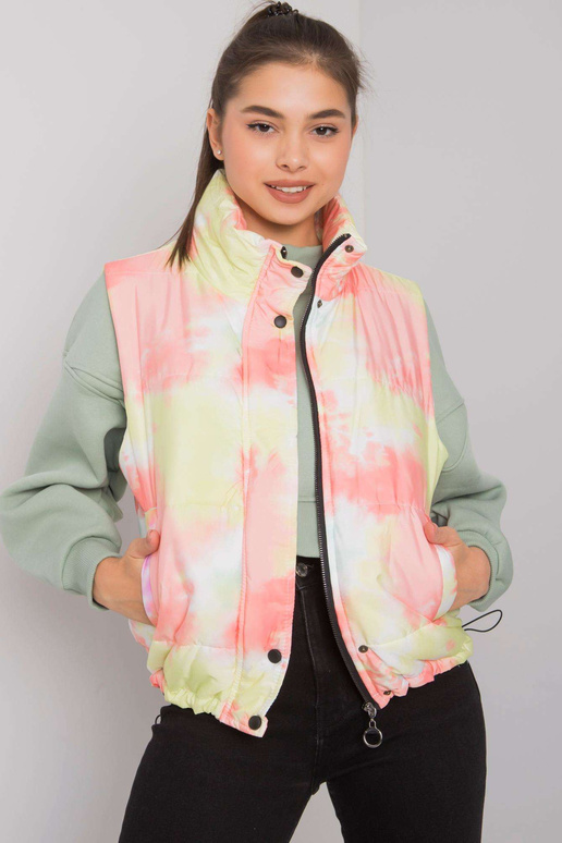 Dzeltena un oranža stepēta sieviešu...