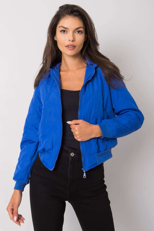 Larah Blue stepēta jaka ar kapuci