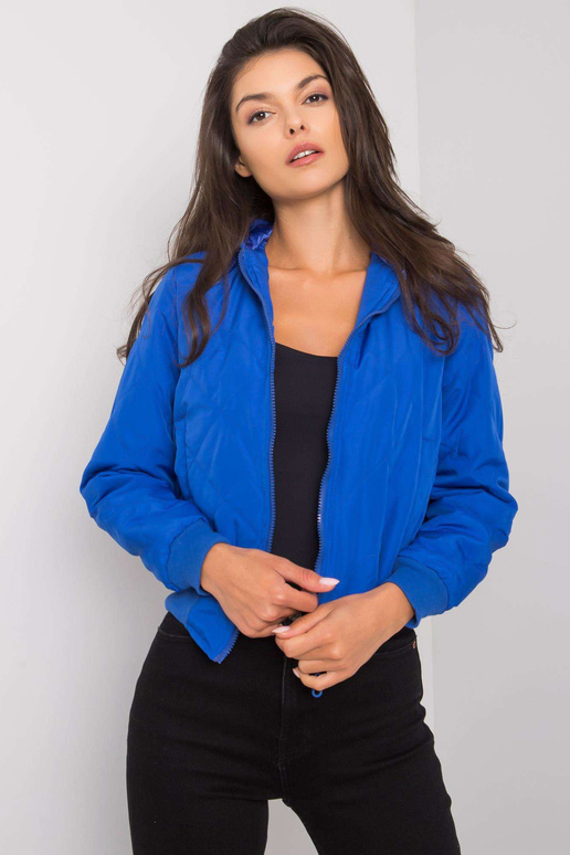 Larah Blue stepēta jaka ar kapuci