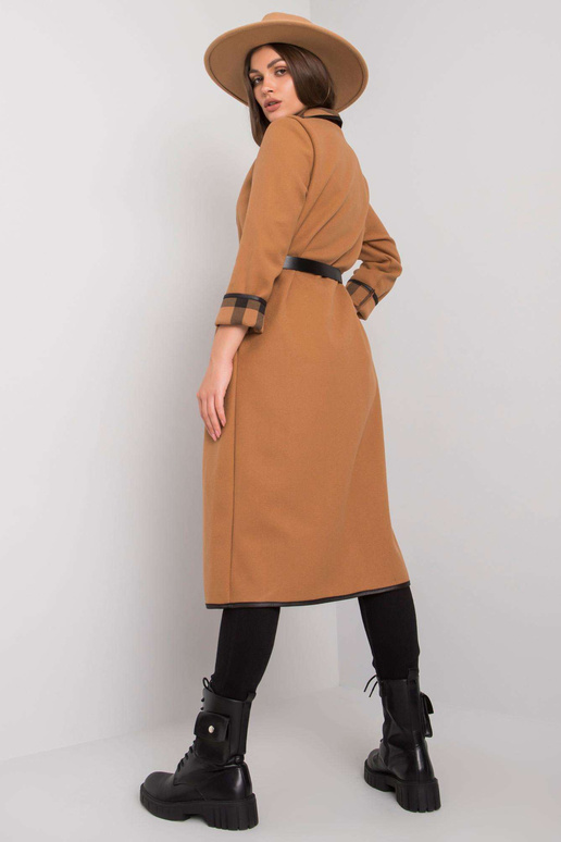 Kamieļa mētelis ar jostu Annis