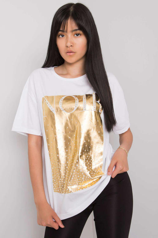 Balts T-krekls ar Gabee apdruku