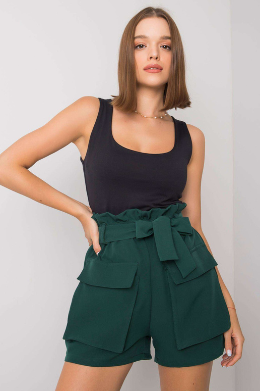 Tumši zaļi šorti ar kabatām Destinee