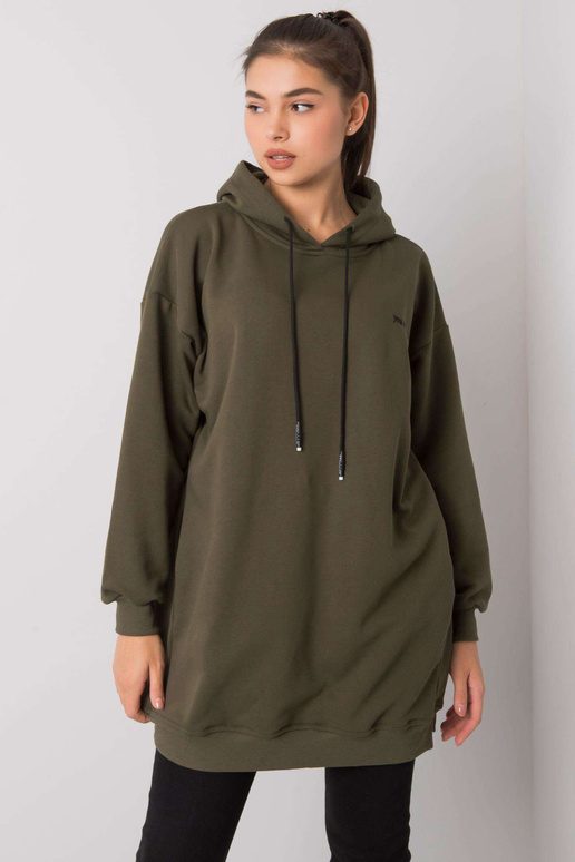 Haki krāsas kapuci ar kabatām Indira Haki krāsas kapuci ar kabatām Indira