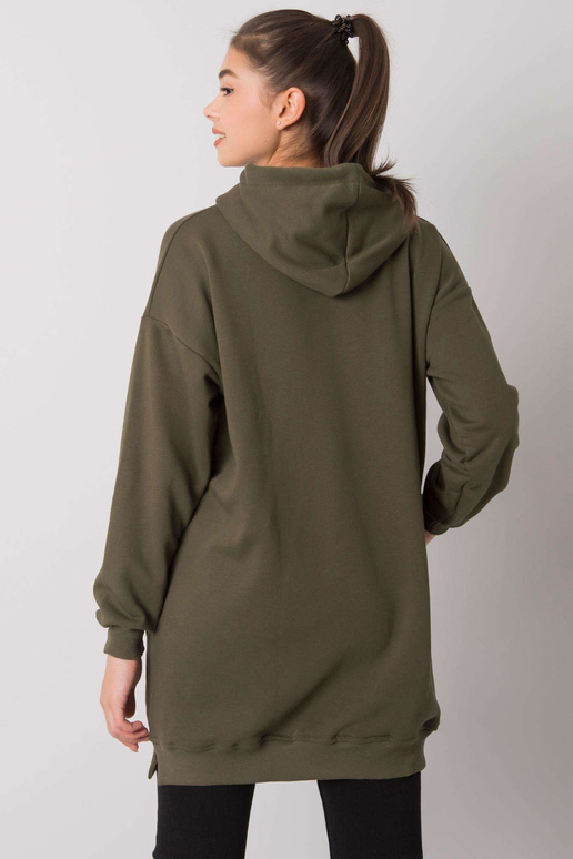 Haki krāsas kapuci ar kabatām Indira Haki krāsas kapuci ar kabatām Indira