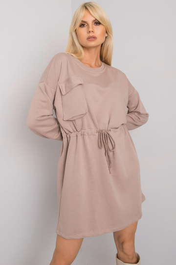 Tumši bēša oversize kleita... 2