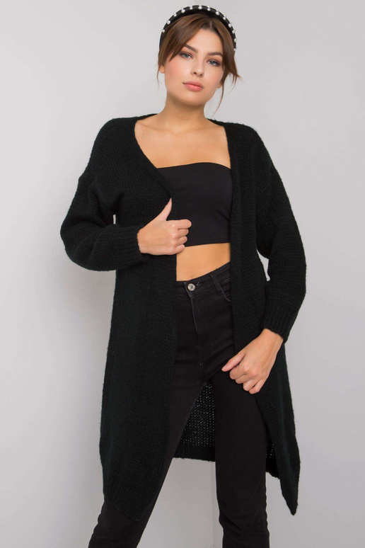 Yohana OCH BELLA Melns trikotāžas jaka