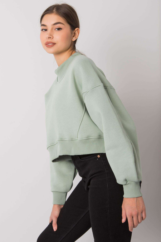 Pistāciju krāsas sporta krekls bez...