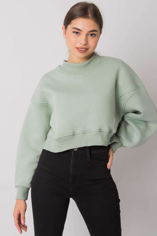 Pistāciju krāsas sporta krekls bez...