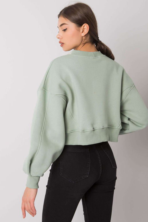 Pistāciju krāsas sporta krekls bez...