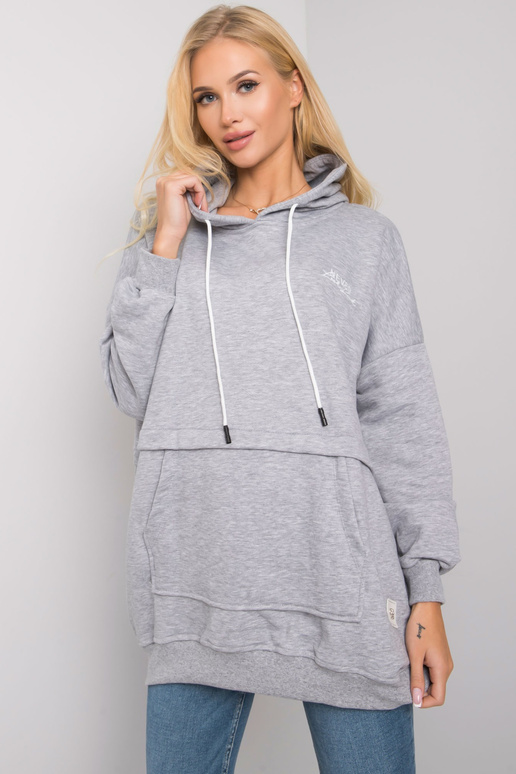 Pelēka melanža kapuci Edna