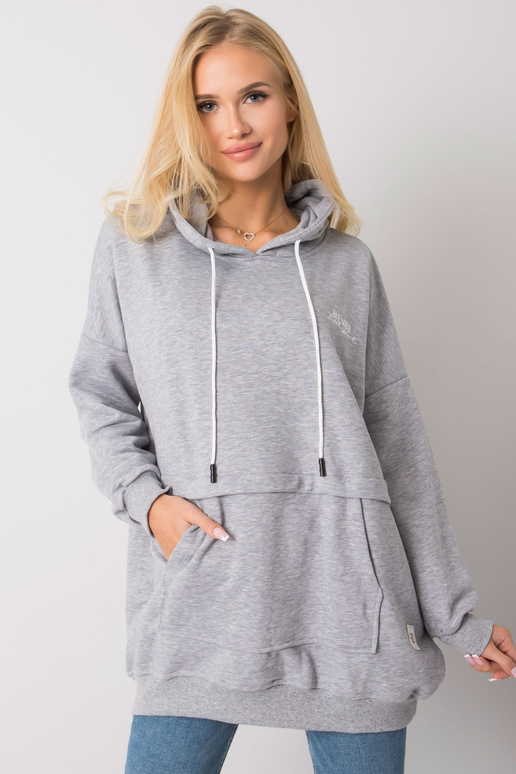 Pelēka melanža kapuci Edna