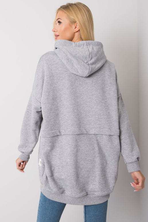 Pelēka melanža kapuci Edna