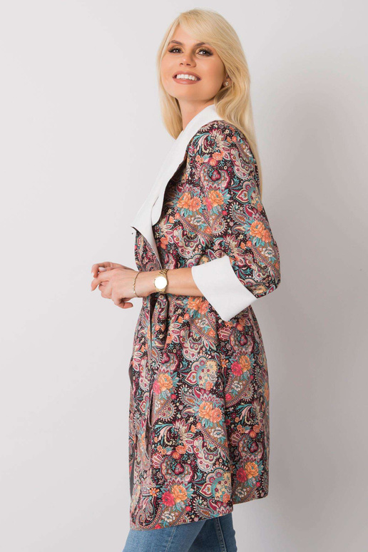 Aggie sieviešu melns raksta mētelis