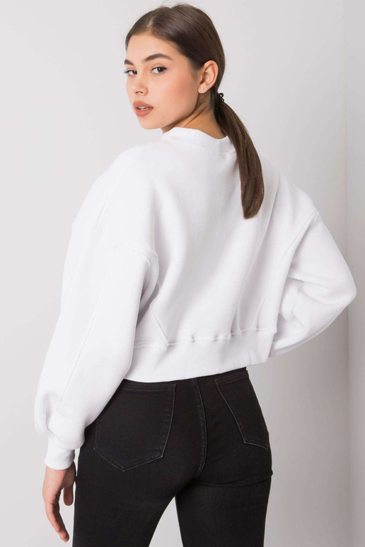 Balts sporta krekls ar kapuci Thilde