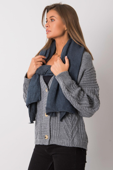 Tumši zila trikotāžas šalle