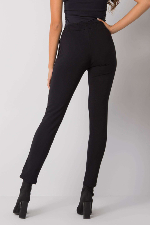 Melnas treniņbikses tūbiņas ar...