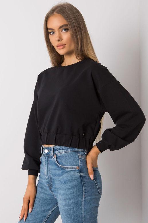 Elain Cotton sieviešu melns džemperis