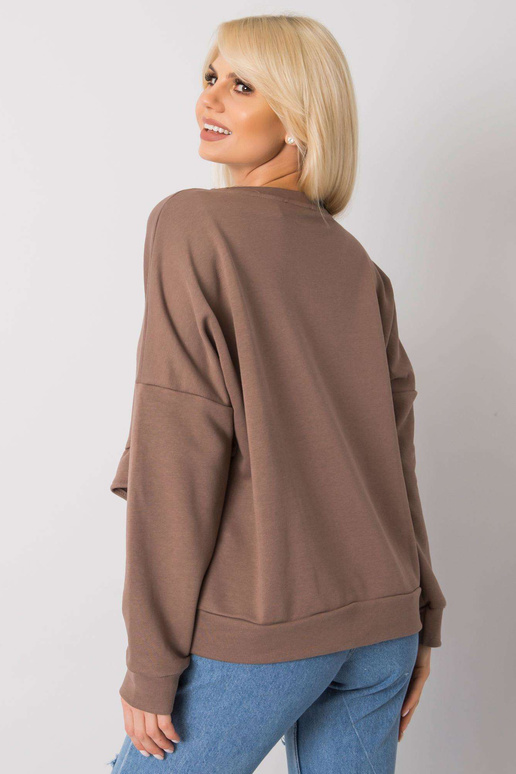 Frose RUE PARIS brūns pūkains džemperis