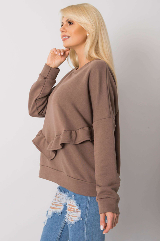 Frose RUE PARIS brūns pūkains džemperis