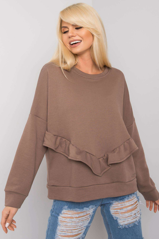 Frose RUE PARIS brūns pūkains džemperis