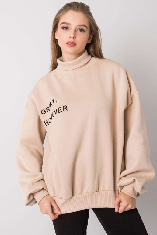 Kelly bēšs liela izmēra sporta krekls