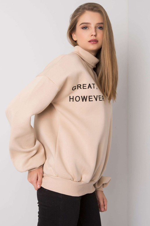 Kelly bēšs liela izmēra sporta krekls