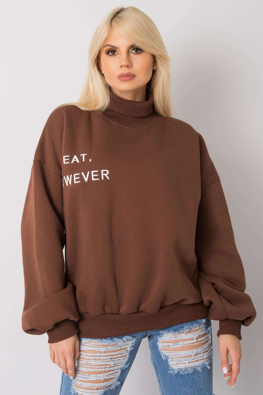 Brūns liela izmēra Kelly džemperis