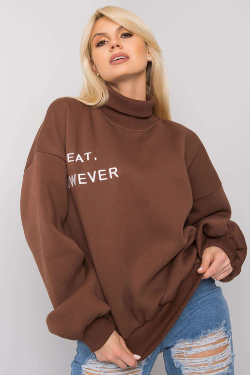 Brūns liela izmēra Kelly džemperis
