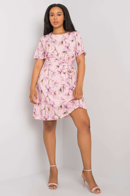 Rozā rakstaina liela izmēra kleita... Rozā rakstaina liela izmēra kleita...