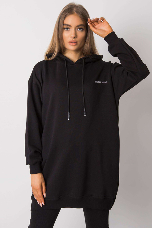 Melns sporta krekls ar kabatām Indira Melns sporta krekls ar kabatām Indira