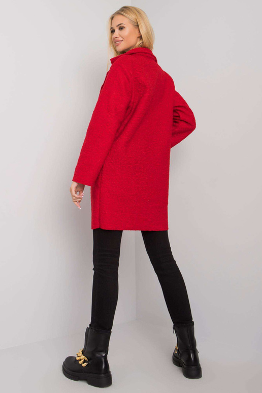 Sarkans mētelis ar kabatām Polli OCH...