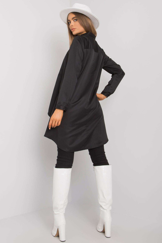 Džilianas melnais asimetrisks krekls