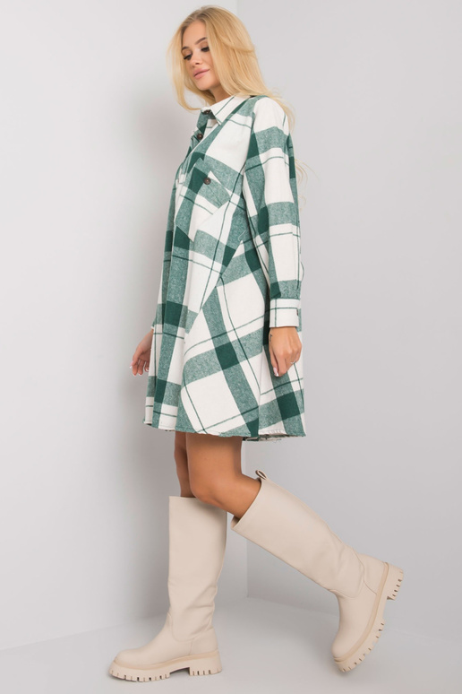 Maelia zaļa rūta kleita