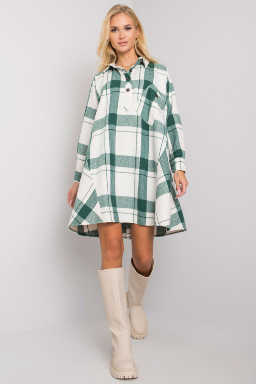 Maelia zaļa rūta kleita