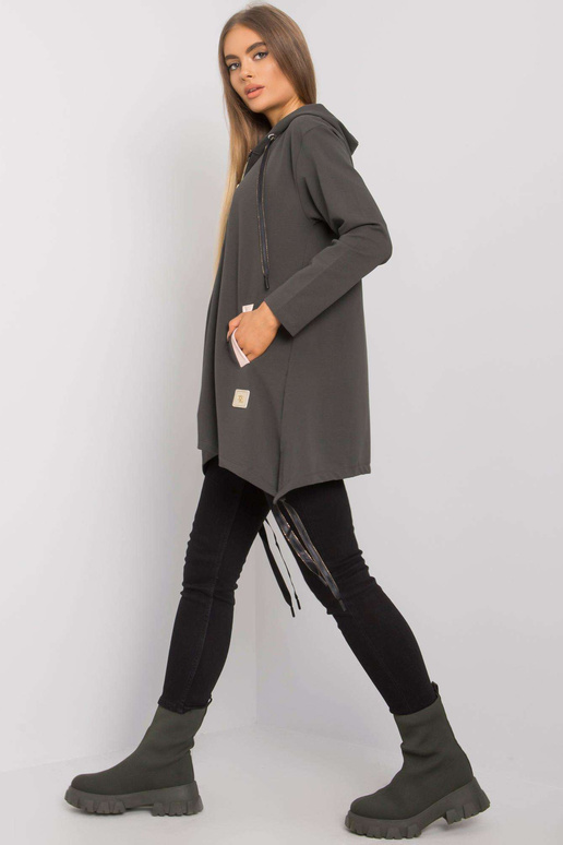 Tumšs haki krāsas sporta krekls Narissa