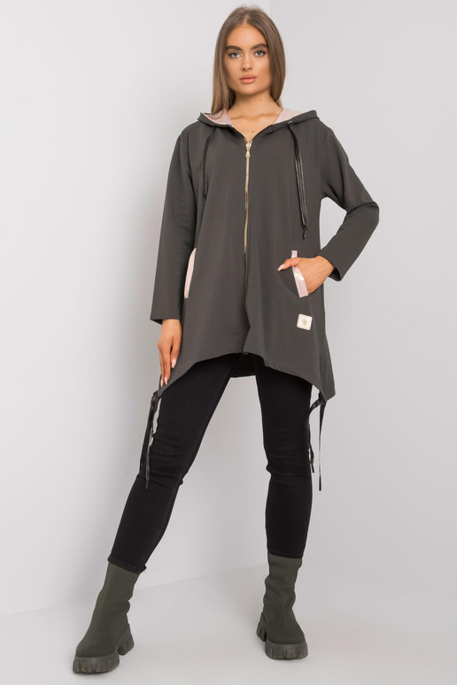 Tumšs haki krāsas sporta krekls Narissa