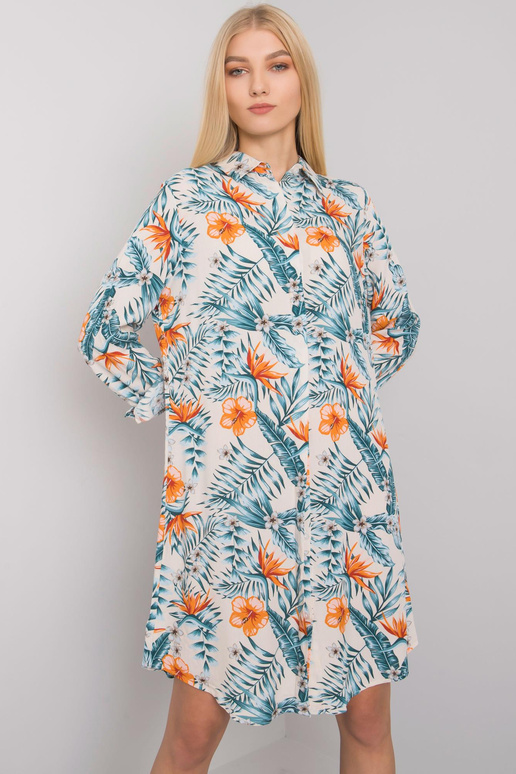 Gaiši bēša raksta kleita Dover RUE PARIS Gaiši bēša raksta kleita Dover RUE PARIS