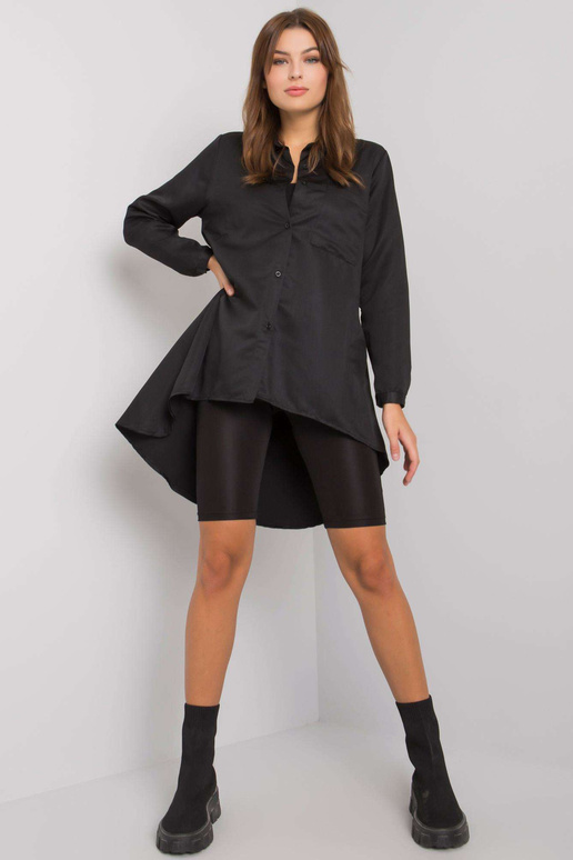 Melns asimetrisks Brinleigh krekls